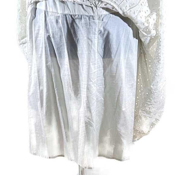 Lane Bryant Ruffled White Eyelet Lace Skirt - Picture 5 of 11